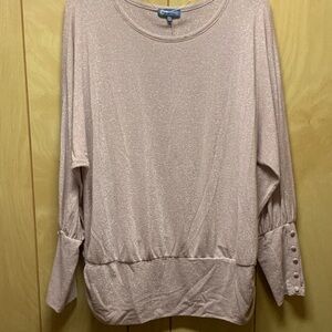 Ladies Democracy Shiny Pink See Through Top XL